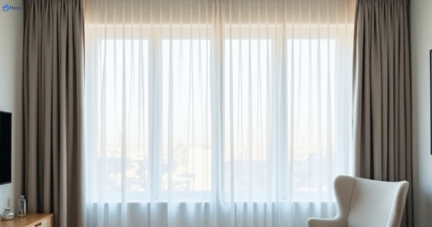 Freshly steam cleaned curtains in swanbank QLD